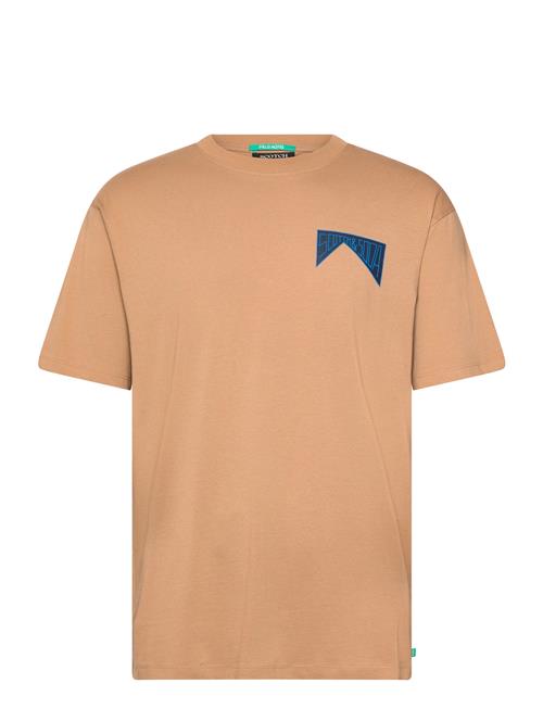Relaxed Fit Front + Back Aw T-Shirt Scotch & Soda Beige