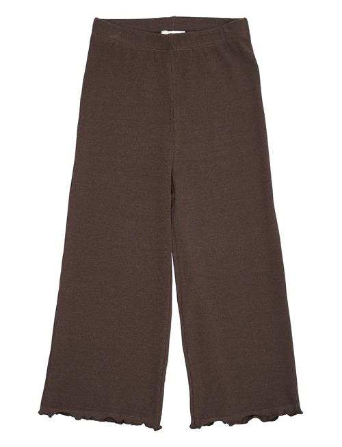 Modal Rib Wide Pants Copenhagen Colors Brown