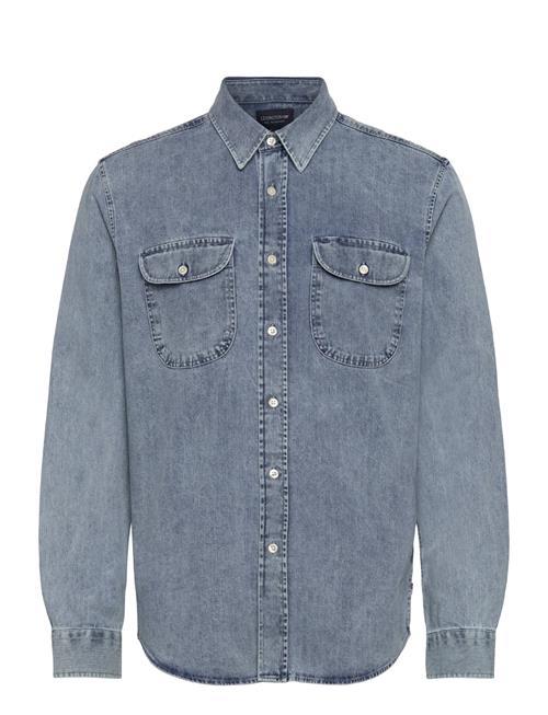 Casual Chore Denim Shirt Lexington Clothing Blue