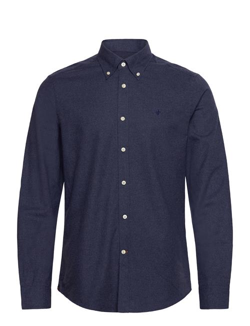 Watts Flannel Shirt-Slim Fit Morris Navy