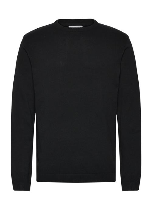 O Neck Recycled Yarn Knit Lindbergh Black