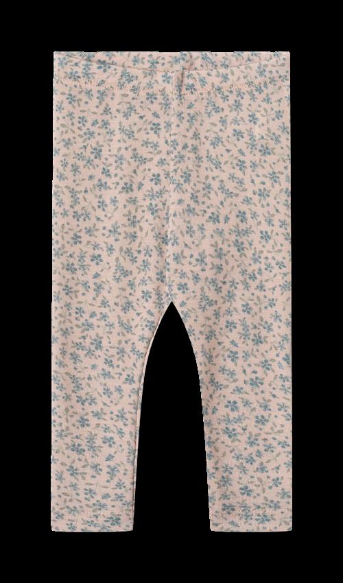 Wheat Agi Leggings I Uld Blue Flowers  Blue Flowers 80 cm  Lyserød  80 cm  kvinde