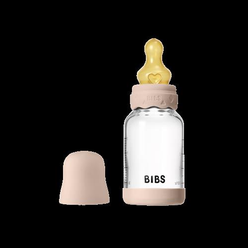 BIBS Boheme Babyflaske I Glas 120 Ml Blush  Blush One Size  Lyserød  One Size  unisex