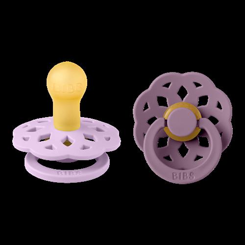 BIBS 2-Pack BOHEME Rund Latex-sut Violet Sky Mauve  Violet Sky Mauve 0+ months  Lilla  0+ måneder  unisex
