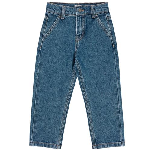 Copenhagen Colors Økologiske bomuldsjeans Indigo Blue Washed 128 cm  Blå  128 cm  unisex