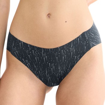 Sloggi Trusser ZERO Feel 2 0 Festive High Leg Sort Mønster X-Small Dame