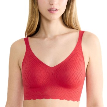 Sloggi BH ZERO Feel Bliss Bralette Rød X-Large Dame