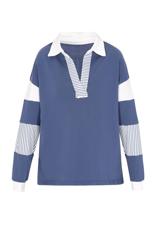 usha BLUE LABEL Sweatshirt  blå / hvid