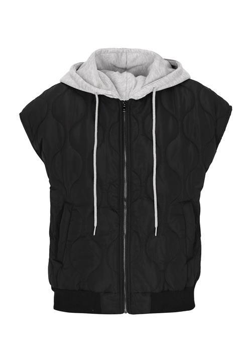 myMo ROCKS Vest  grå-meleret / sort