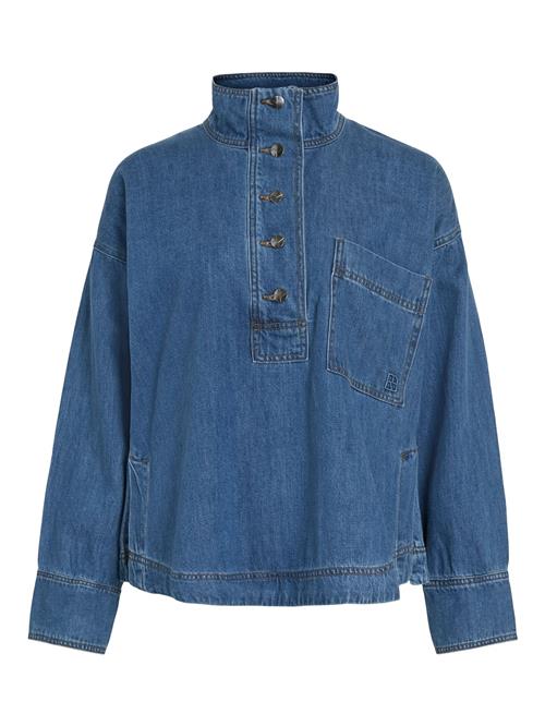 ROUGE EDIT Bluse  blue denim