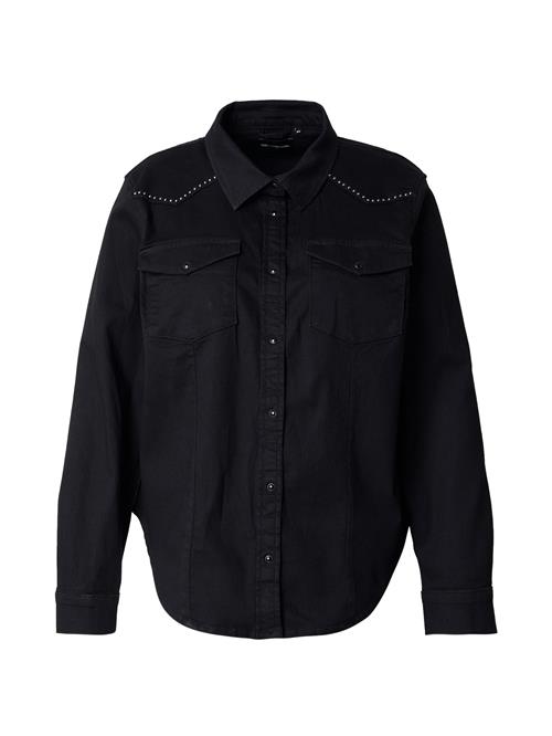 ONLY Carmakoma Bluse 'CARSASIA'  black denim