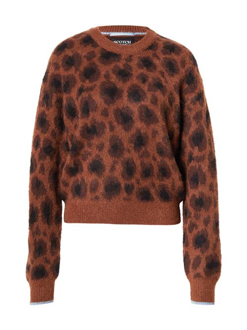 SCOTCH & SODA Pullover 'FUZZY'  brun / mørkebrun