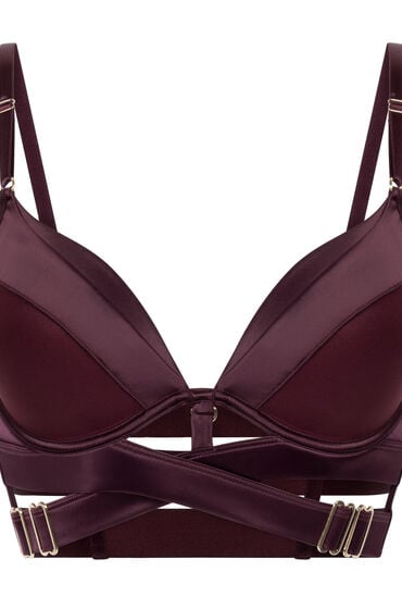 Hunkemöller Formstøbt longline push-up-bøjle-bh Colette lilla