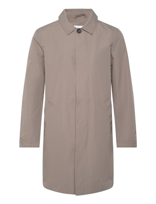 Mac Coat With Detachable Collar Lindbergh Grey
