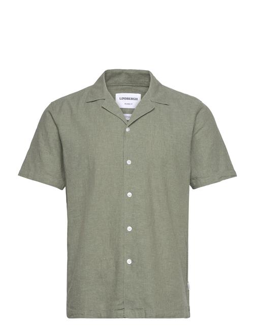 Casual Linen Blend Resort S/S Lindbergh Khaki