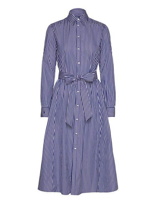 Belted Striped Cotton Shirtdress Polo Ralph Lauren Blue