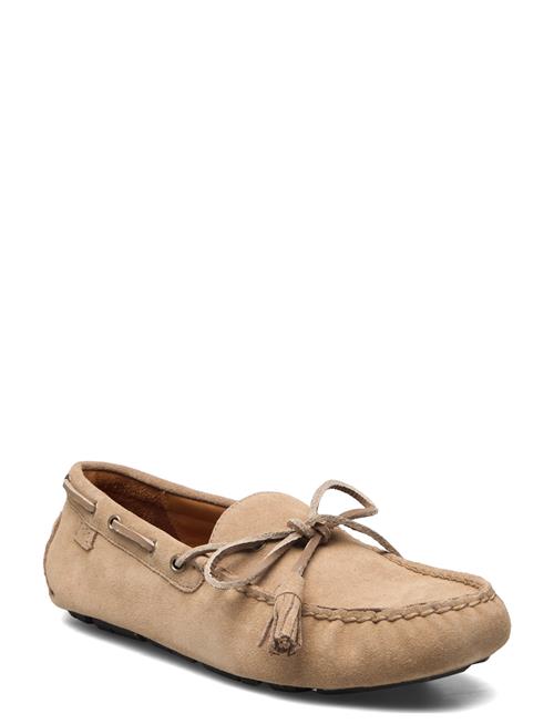 Anders Tasseled Suede Driver Polo Ralph Lauren Beige