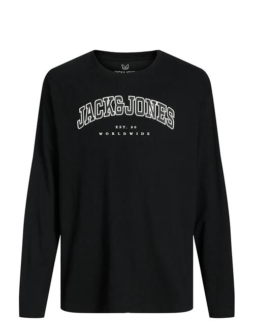 Jack & Jones Jjecaleb Varsity Tee Ls O-Neck Sn Jnr Jack & J S Black