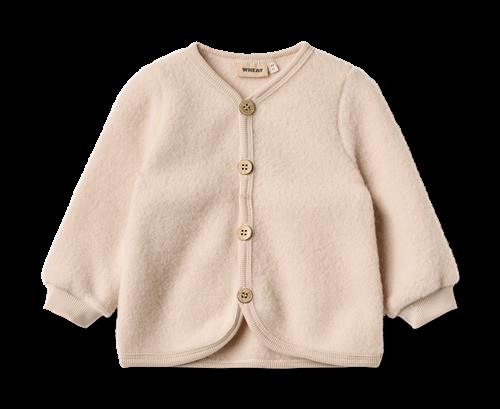 Wheat Kari Cardigan I Uldfleece Pale Lilac  Pale Lilac 68 cm  Lyserød  68 cm  kvinde