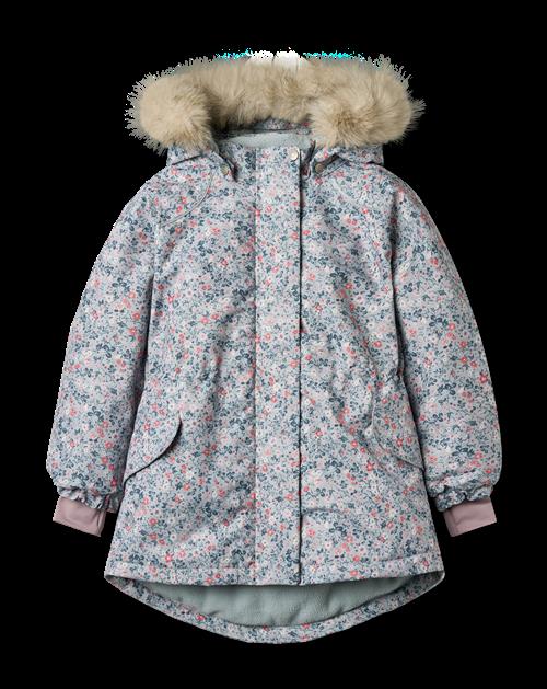 Wheat Mathilde Jakke Soft Rain Flowers  Soft Rain Flowers 104 cm  Blå  104 cm  kvinde