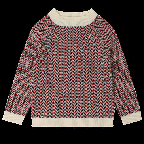 FUB Sildebenssweater I Uld Ecru  Ecru-120 cm Wool Beige  120 cm  unisex