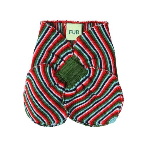 FUB Tørklæde Af Uld Til Slædekørsel Multi Stripe  Multi Stripe-80/90 cm  Rød  80/90 cm  unisex