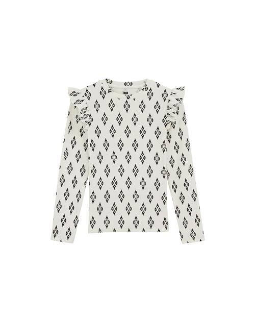 WE Fashion Bluser & t-shirts  sort / hvid