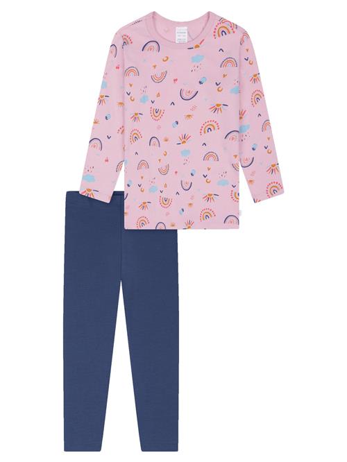 SCHIESSER Nattøj 'Nightwear'  violetblå / gammelrosa