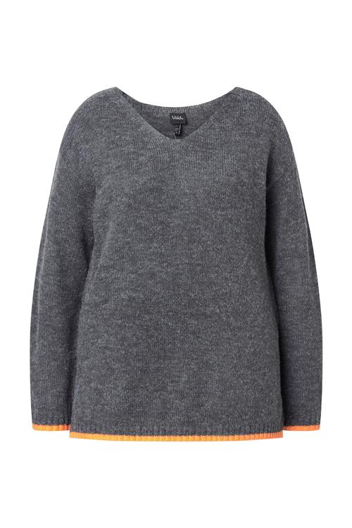 Ulla Popken Pullover  grafit / lyseorange
