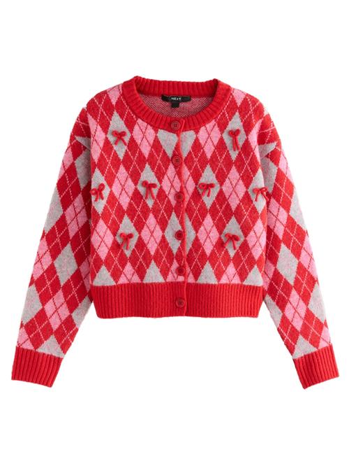 Next Cardigan  grå / lyserød / rød