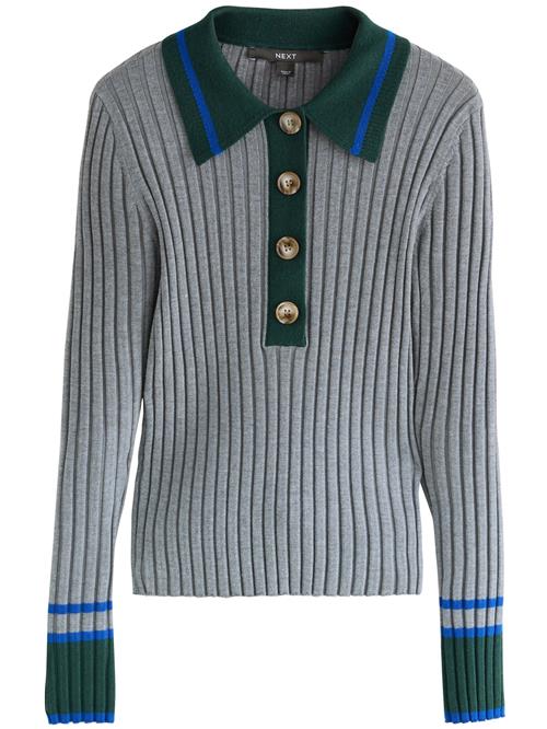 Next Pullover  azur / grå / mørkegrøn