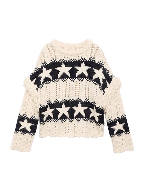MANGO KIDS Pullover 'CITY'  sort / offwhite