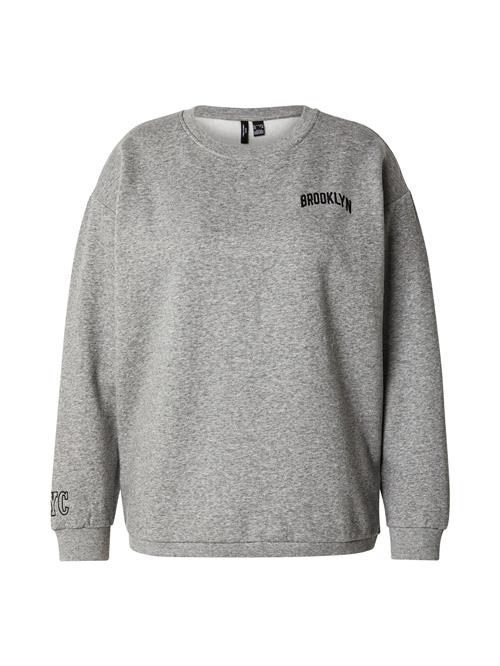 Vero Moda Curve Sweatshirt 'VMCTRINA'  grå-meleret / sort