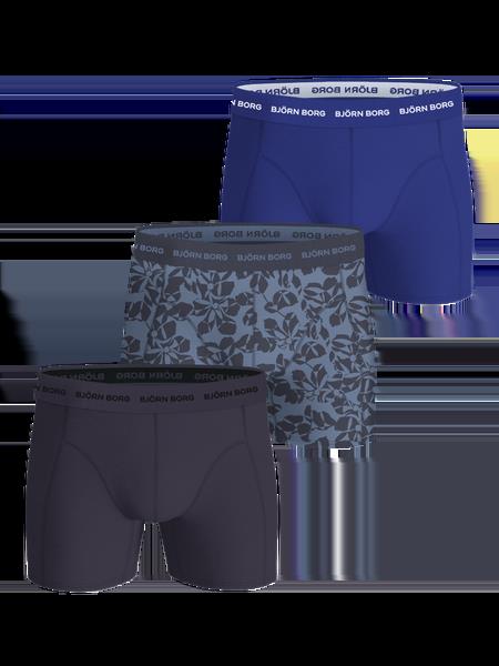 Björn Borg Cotton Stretch Boxers 3-pack Blå, L