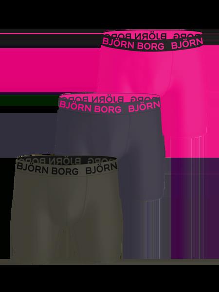Björn Borg Sports Microfiber Boxers 3-pack Grøn, XS