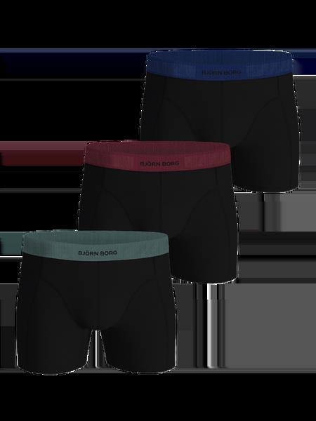 Björn Borg Organic Cotton Stretch Boxers 3-pack Sort, M