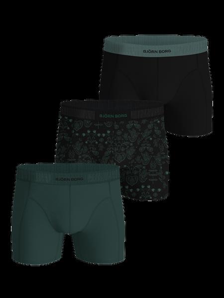 Björn Borg Organic Cotton Stretch Boxers 3-pack Sort, M