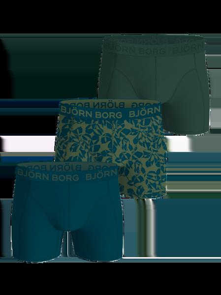 Björn Borg Cotton Stretch Boxers 3-pack Grøn, M