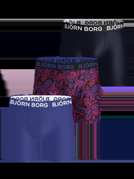 Björn Borg Sports Microfiber Boxers 3-pack Blå, S