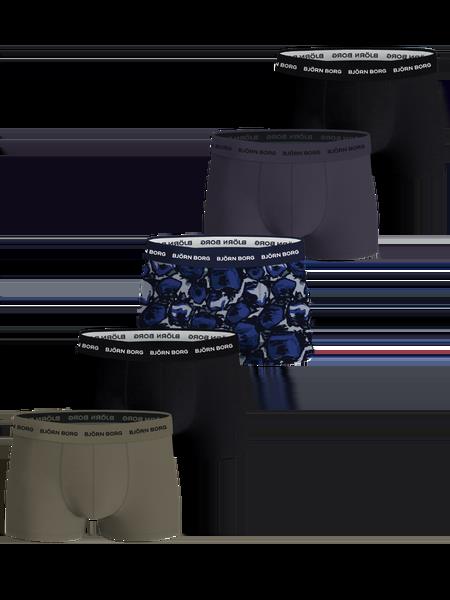 Björn Borg Cotton Stretch Trunks 5-pack Sort, XXL