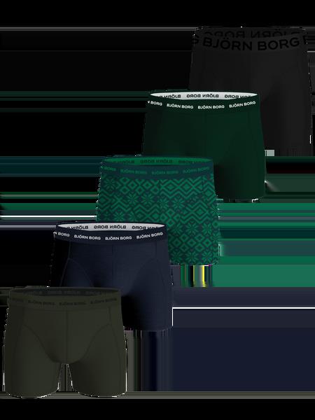 Björn Borg Cotton Stretch Boxers 5-pack Sort, S