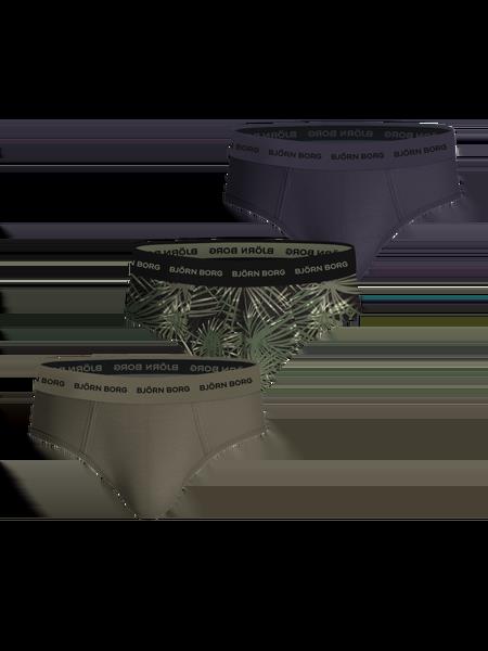 Björn Borg Cotton Stretch Briefs 3-pack Grøn, L