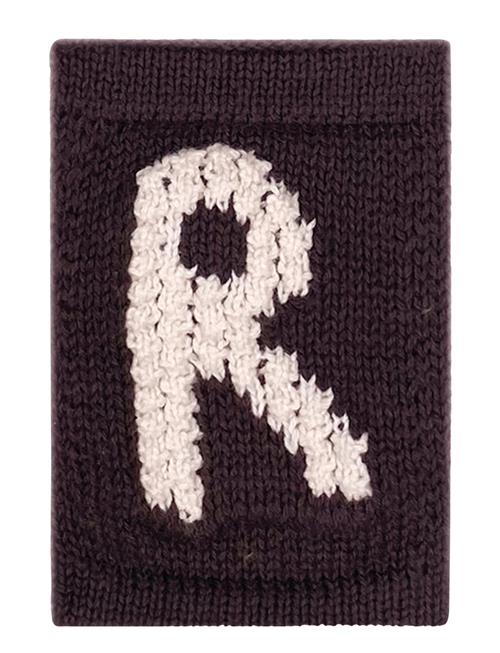 Knitted Letter R, Nature Smallstuff Brown