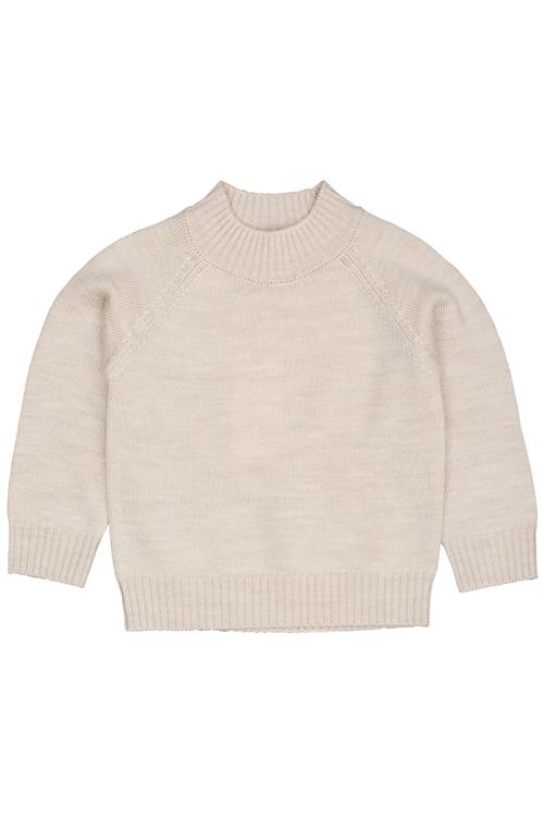 Copenhagen Colors Pullover Med Rullekrave Pale Cream Melange  Pale Cream Melange 128 cm  Beige  128 cm  unisex