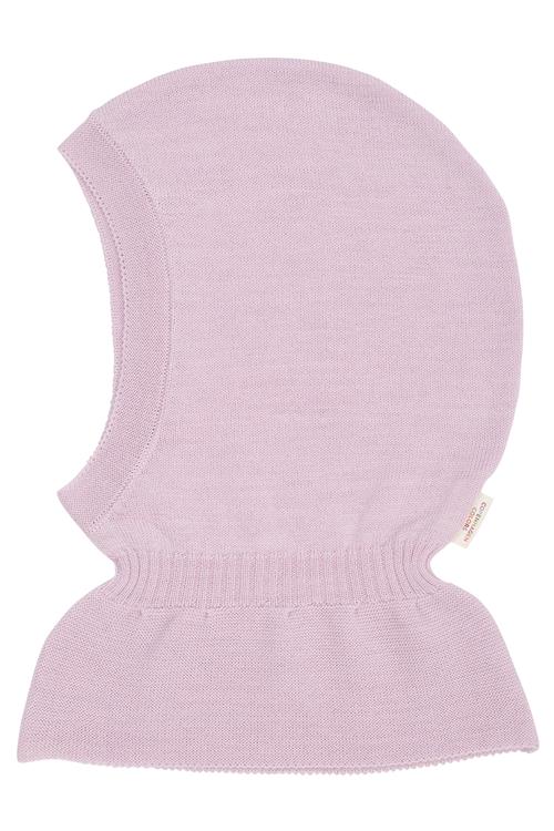 Copenhagen Colors Strikket Merino-balaclava Med Flæser Lavender  Lavender 53/54 cm  Lilla  53/54 cm  kvinde