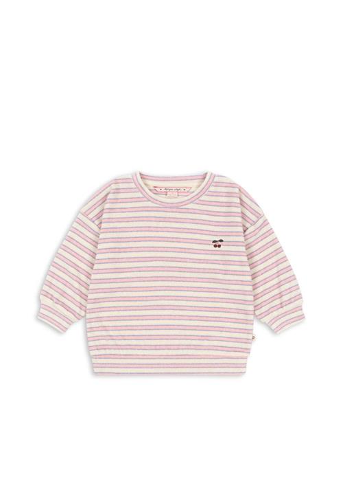 Konges Sløjd Itty Sweatshirt Lolly Stripe  Lolly Stripe 18 months  Lyserød  18 måneder  kvinde
