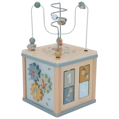 Little Dutch Træ Aktivitetsklods Skovvenner FSC Blue Blue-One Size Wood Blå  One Size  unisex