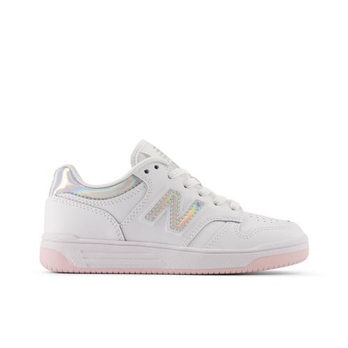 New Balance 480 Kids Lace Sneakers White  32 EU    32 EU  kvinde