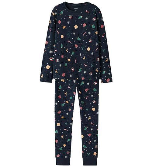 Name It Nattøj - NknVismas - Navy Blazer/Xmas AOP Navy