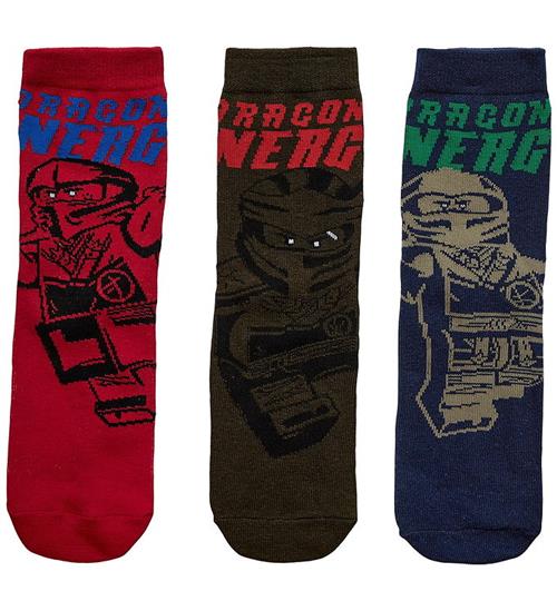 LEGOÂ® Wear Ninjago Strømper - 3-pak - Blå - Grøn - Rød